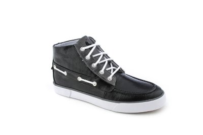 Black/Grey Coated Canvas