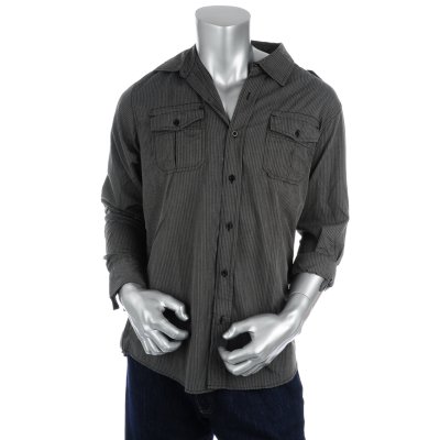 Mens Striped Long Sleeve Shirt
