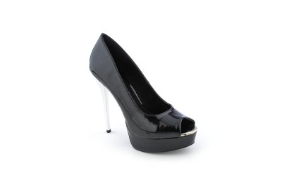 Black Patent/Chrome