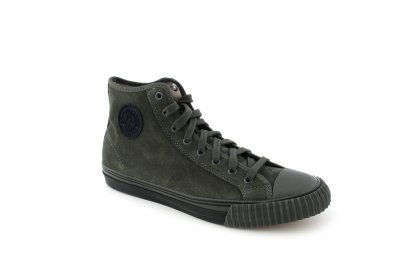 Dark Olive Green Suede