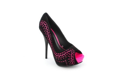 Black Velvet/Fuschia Patent