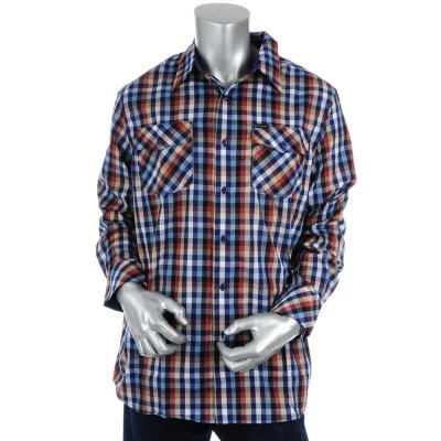 Mens Long Sleeve Plaid Shirt