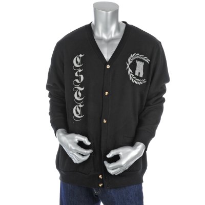 Mens Leaf Cardigan