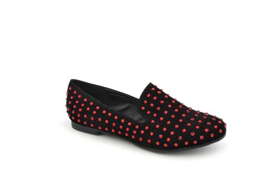 Black Suede/Red