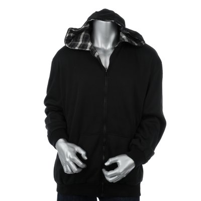 Mens Fleece Reversible Hoodie