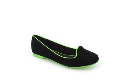 Black Velvet/Neon Green