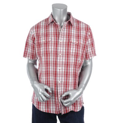 Mens Combo Short Sleeve Woven Shirt
