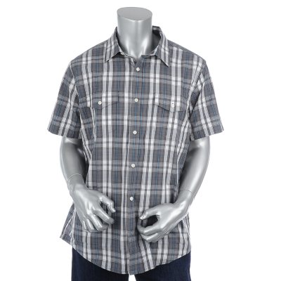 Mens Combo Short Sleeve Woven Shirt