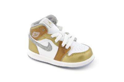 White/Metallic Silver/Metallic Gold