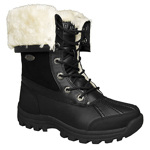 Lugz Womens Tambora Black Combat Boots