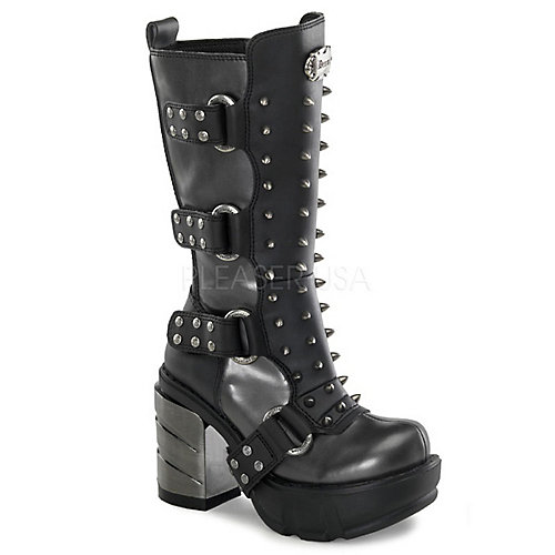 Demonia Womens Sinister-202 Black Combat Boots
