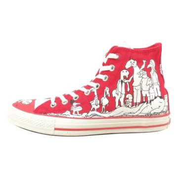  (PRODUCT) Red Chuck Taylor All Star 100 Peepz Hi
