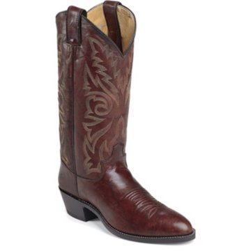 Justin Boots Western Dark Brown Marbled Deerlite - 1564
