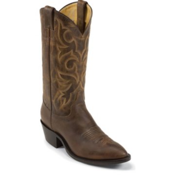 Justin Boots Western Tan Distressed Vintage Goat - 2704