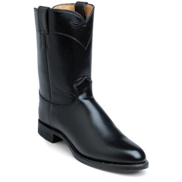 Justin Boots Ropers Black Melo-Veal - 3170
