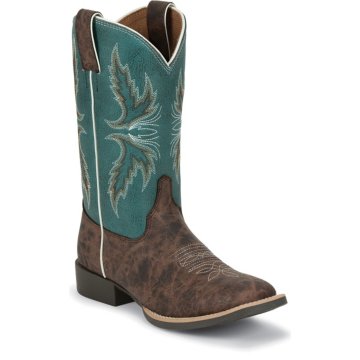 Justin Boots Bent Rail&trade; Chocolate Puma Cow - 335JR