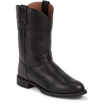 Justin Boots Stampede Black Deer Tan - 3901