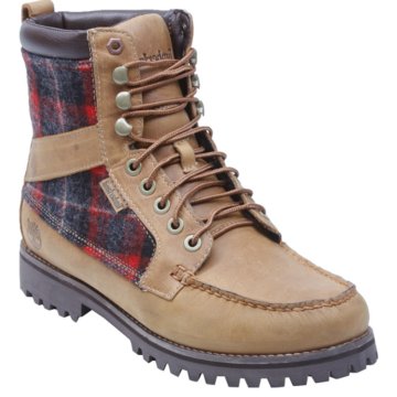 Timberland Newmarket 9-Eye Moc Toe Leather with Woolrich Fabric - 43582