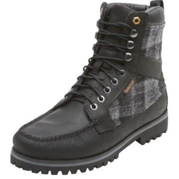 Timberland Newmarket 9-Eye Moc Toe Leather with Woolrich Fabric - 43583