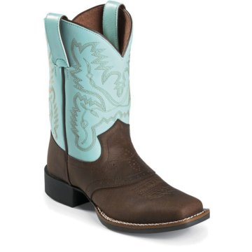 Justin Boots Western Bay Crazy Horse W/Saddle - 4853Y
