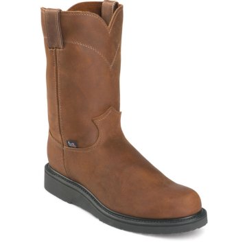Justin Original Work Aged Bark Pullon Wedge Outsole - 4870