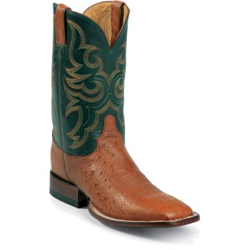 Justin Boots Exotics Cognac Smooth Ostrich - 5505