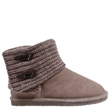 Bearpaw Cable Knit (Toddler/Youth) - 661Y-GRAY