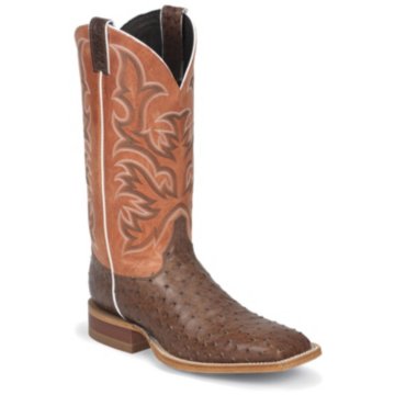 Justin Boots Justin AQHA Antique Brown Vintage Full Quill Ostrich