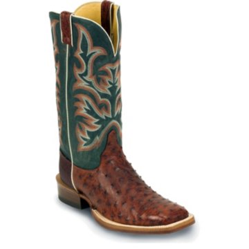 Justin Boots Justin AQHA Brandy Full Quill Ostrich - 8576