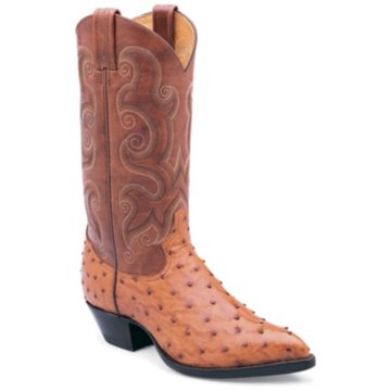 Tony Lama Peanut Brittle Ostrich 13"