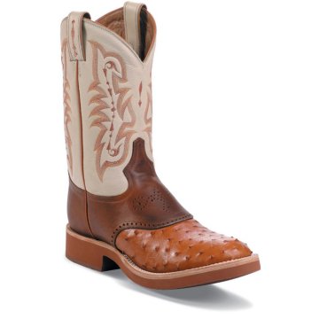 Tony Lama Peanut  Brittle Ostrich - 8880