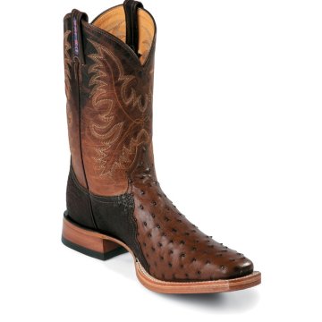 Tony Lama Coffee Full Quill Ostrich - 8998