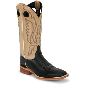 Justin Boots Bent Rail&trade; Black Burnished Calf - BR303