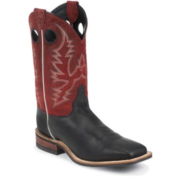 Justin Boots Bent Rail&trade; Black Burnished Calf - BR356