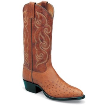 Tony Lama Peanut Brittle Smooth Ostrich Exotic Western - CT873