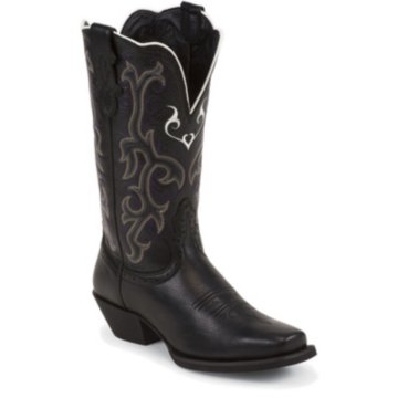 Justin Boots Stampede Black Deercow - L2554