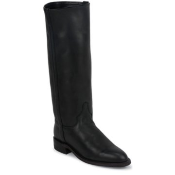 Justin Boots Ropers Black Deertan - L3852