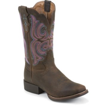 Justin Boots Stampede&trade; Dark Brown Rawhide - L7202