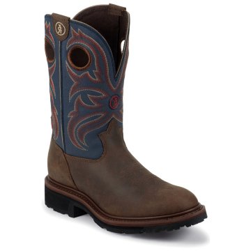 Tony Lama Oak Crazy Horse Buffalo Pull-On