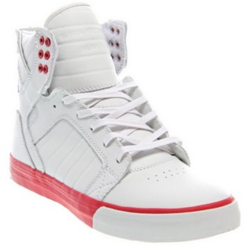 Supra Skytop "Crimson" - S18129-WHT