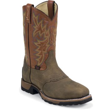Tony Lama Antique Brown Montana Steel Toe - TW1052