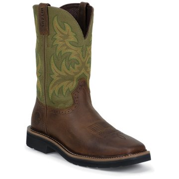 Justin Original Work Waxy Brown Cowhide 11"