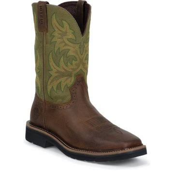 Justin Original Work Waxy Brown Cowhide 11" - WK4687