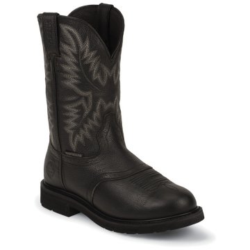 Justin Original Work Black Oiled Steel Toe 11"