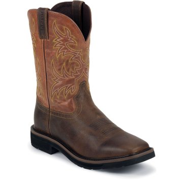 Justin Original Work Rugged Tan 11" Non-Safety Toe - WK4810