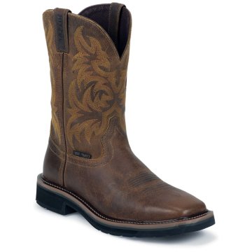 Justin Original Work Tan Tail Composition Toe