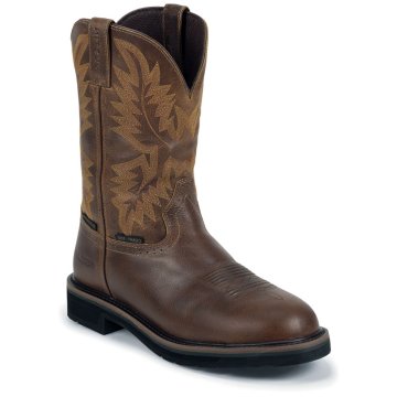 Justin Original Work Tan Tail W/P Ins Composition Toe