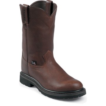 Justin Original Work Brown Trapper Cowhide Steel Toe 10" - WK4921