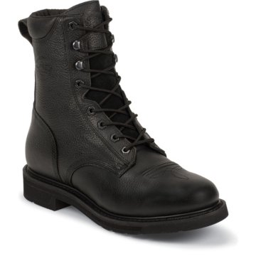 Justin Original Work Black Oiled Steel Toe - WK692