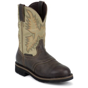Justin Original Work Waxy Brown Waterproof